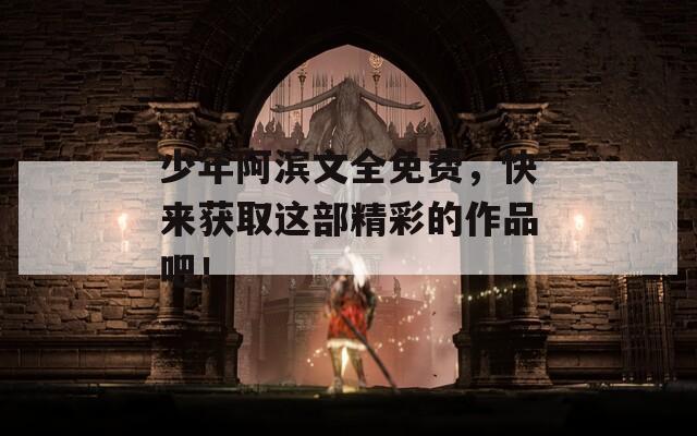少年阿滨文全免费，快来获取这部精彩的作品吧！