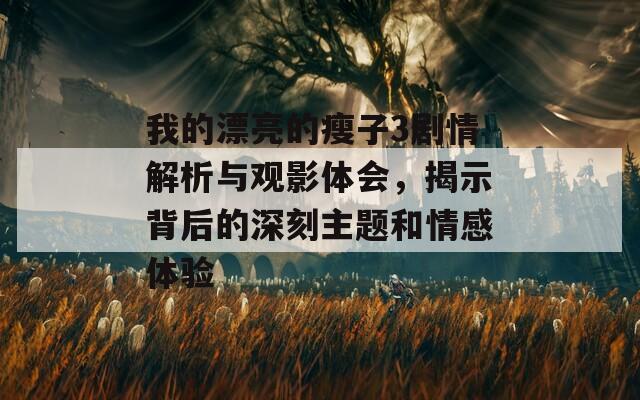 我的漂亮的瘦子3剧情解析与观影体会，揭示背后的深刻主题和情感体验