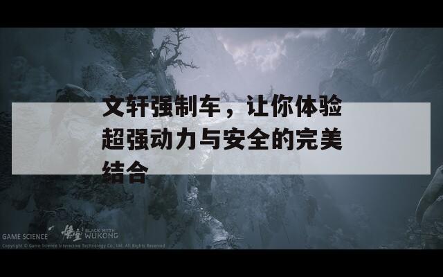 文轩强制车，让你体验超强动力与安全的完美结合