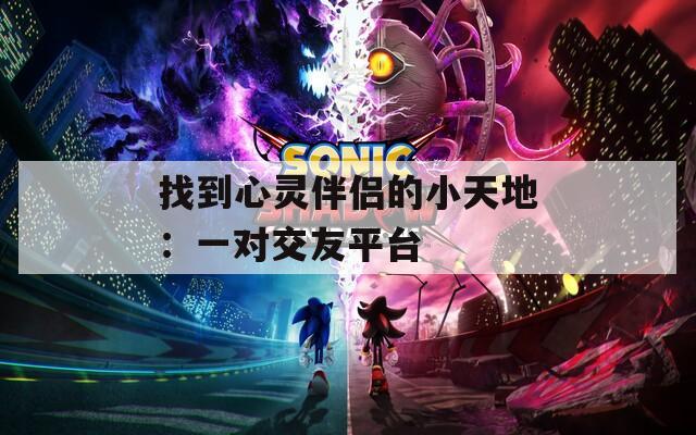 找到心灵伴侣的小天地：一对交友平台