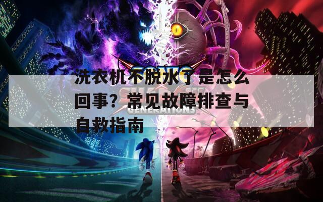 洗衣机不脱水了是怎么回事？常见故障排查与自救指南