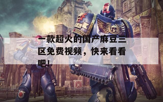 一款超火的国产麻豆三区免费视频，快来看看吧！
