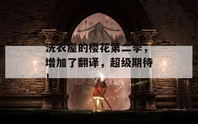洗衣屋的樱花第二季，增加了翻译，超级期待！