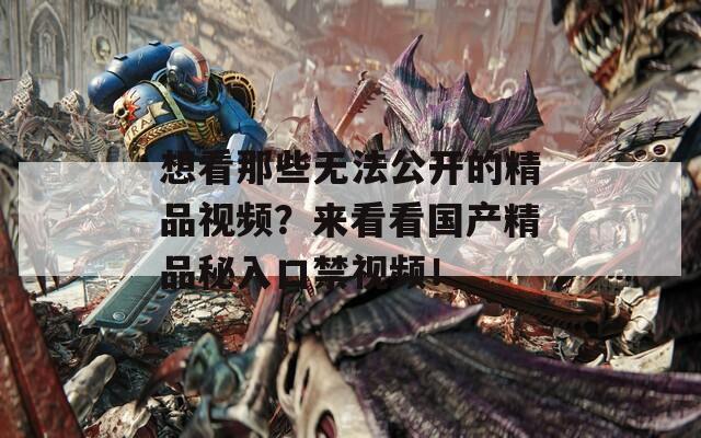 想看那些无法公开的精品视频？来看看国产精品秘入口禁视频！