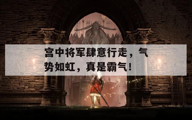宫中将军肆意行走，气势如虹，真是霸气！