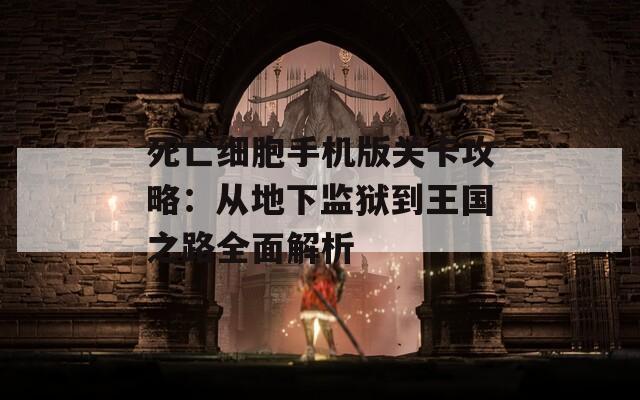 死亡细胞手机版关卡攻略：从地下监狱到王国之路全面解析