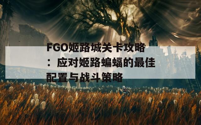 FGO姬路城关卡攻略：应对姬路蝙蝠的最佳配置与战斗策略