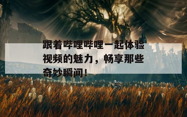 跟着哔哩哔哩一起体验视频的魅力，畅享那些奇妙瞬间！