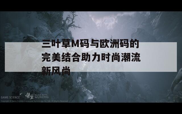 三叶草M码与欧洲码的完美结合助力时尚潮流新风尚