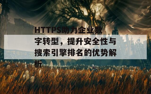 HTTPS助力企业数字转型，提升安全性与搜索引擎排名的优势解析