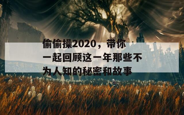 偷偷操2020，带你一起回顾这一年那些不为人知的秘密和故事