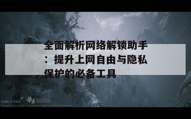 全面解析网络解锁助手：提升上网自由与隐私保护的必备工具