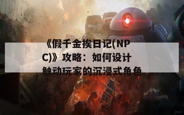《假千金挨日记(NPC)》攻略：如何设计触动玩家的沉浸式角色