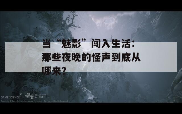 当“魅影”闯入生活：那些夜晚的怪声到底从哪来？