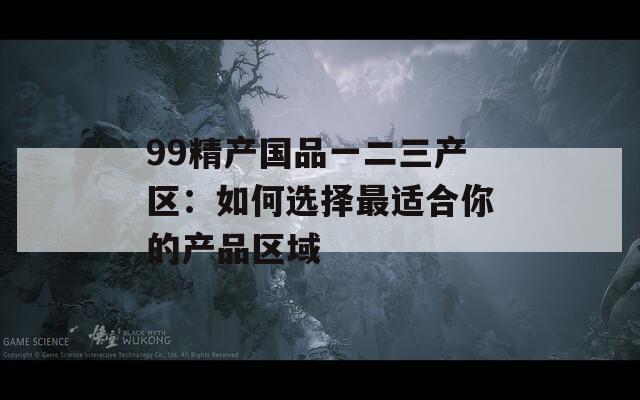 99精产国品一二三产区：如何选择最适合你的产品区域