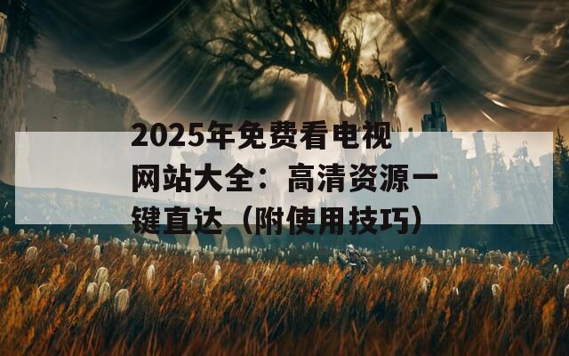 2025年免费看电视网站大全：高清资源一键直达（附使用技巧）