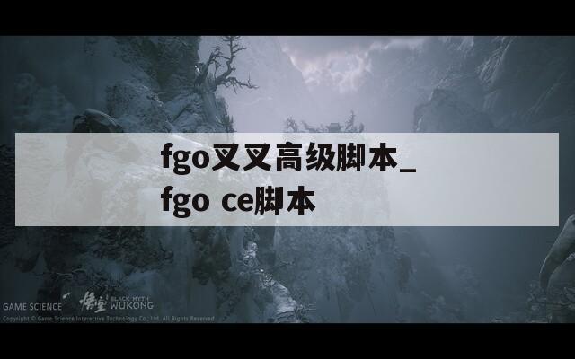 fgo叉叉高级脚本_fgo ce脚本