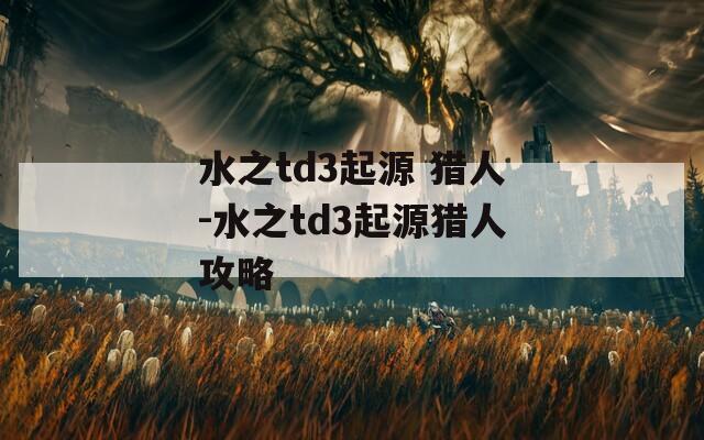 水之td3起源 猎人-水之td3起源猎人攻略
