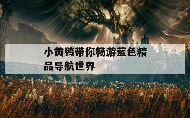 小黄鸭带你畅游蓝色精品导航世界