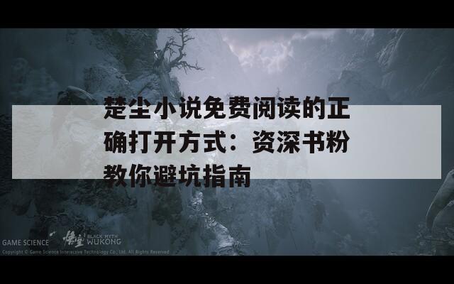 楚尘小说免费阅读的正确打开方式：资深书粉教你避坑指南
