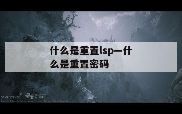 什么是重置lsp—什么是重置密码