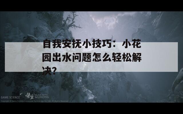 自我安抚小技巧：小花园出水问题怎么轻松解决？