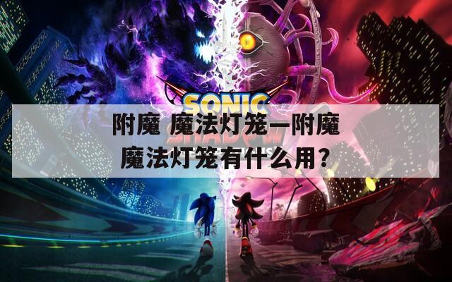 附魔 魔法灯笼—附魔 魔法灯笼有什么用？