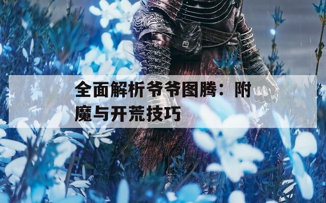 全面解析爷爷图腾：附魔与开荒技巧