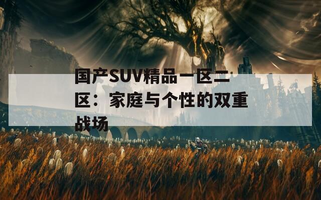 国产SUV精品一区二区：家庭与个性的双重战场