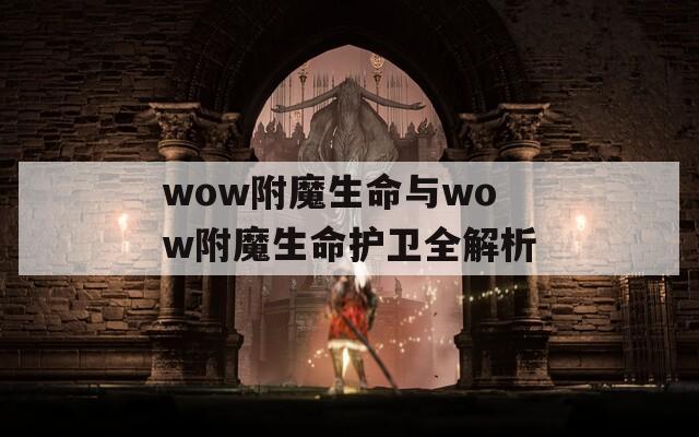 wow附魔生命与wow附魔生命护卫全解析
