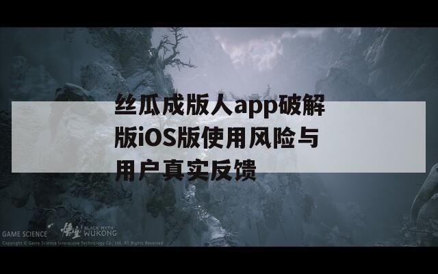 丝瓜成版人app破解版iOS版使用风险与用户真实反馈