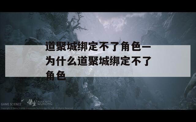 道聚城绑定不了角色—为什么道聚城绑定不了角色